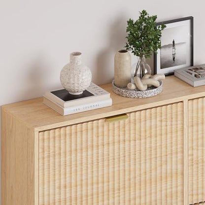 Large Shoe Cabinet for Entryway, Tall Narrow Shoe  Natural Oak - packaging